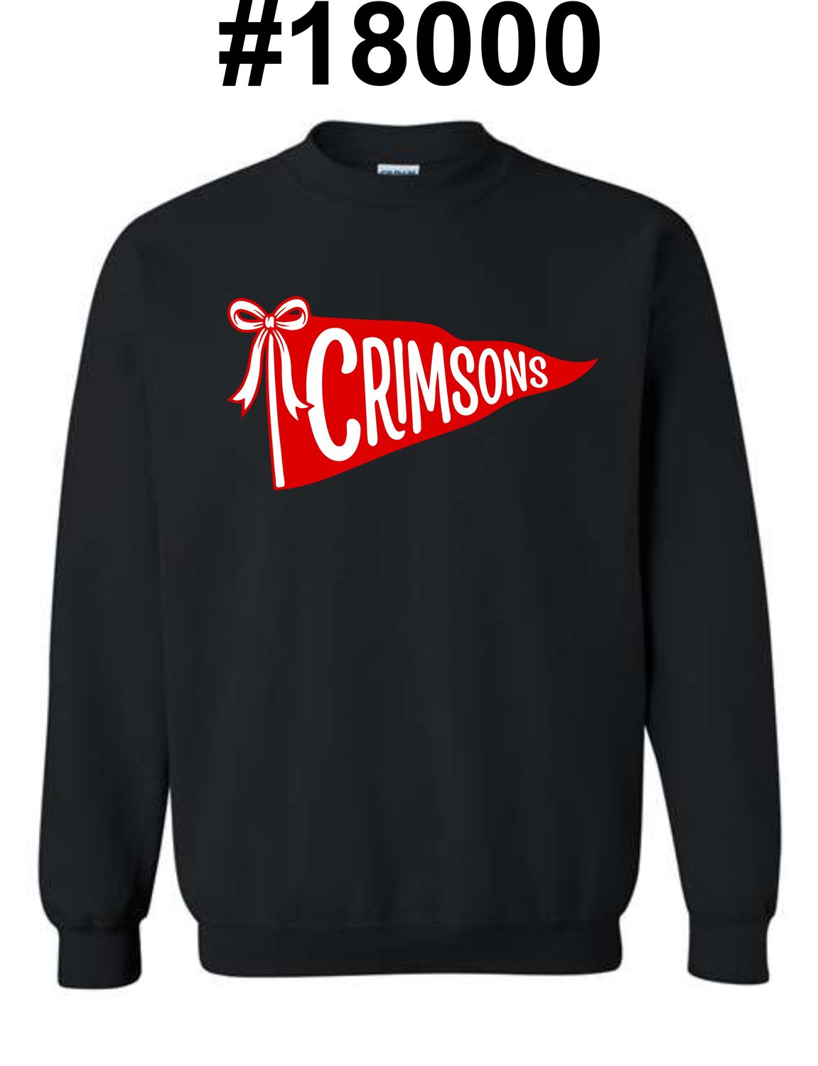JMS-DESIGN 5 BLACK #18000 CREWNECK SWEATSHIRT