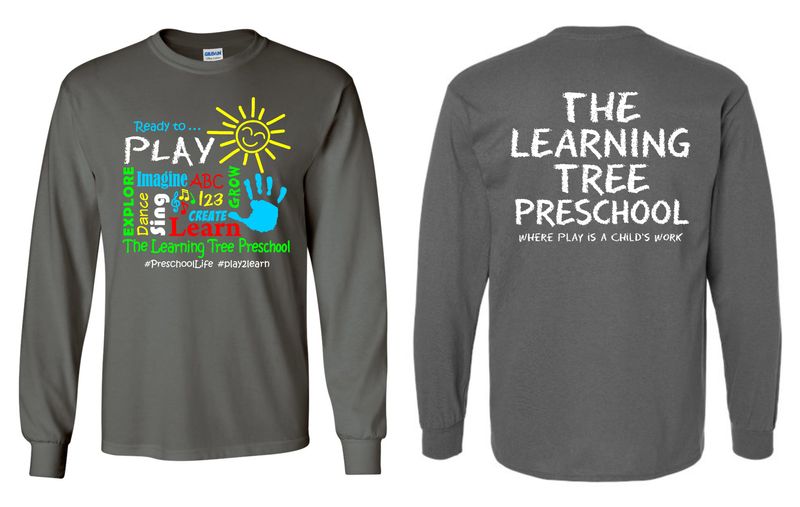 LEARNING TREE-CHARCOAL 5400 LONG SLEEVE-T