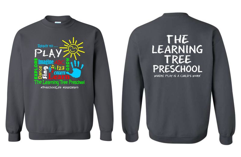LEARNING TREE-CHARCOAL 18000 CREWNECK SWEATSHIRT