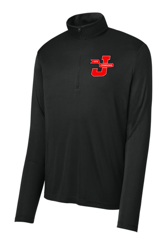 CRIMSONS CLASS OF 1976-ST253 BLACK QUARTER-ZIP