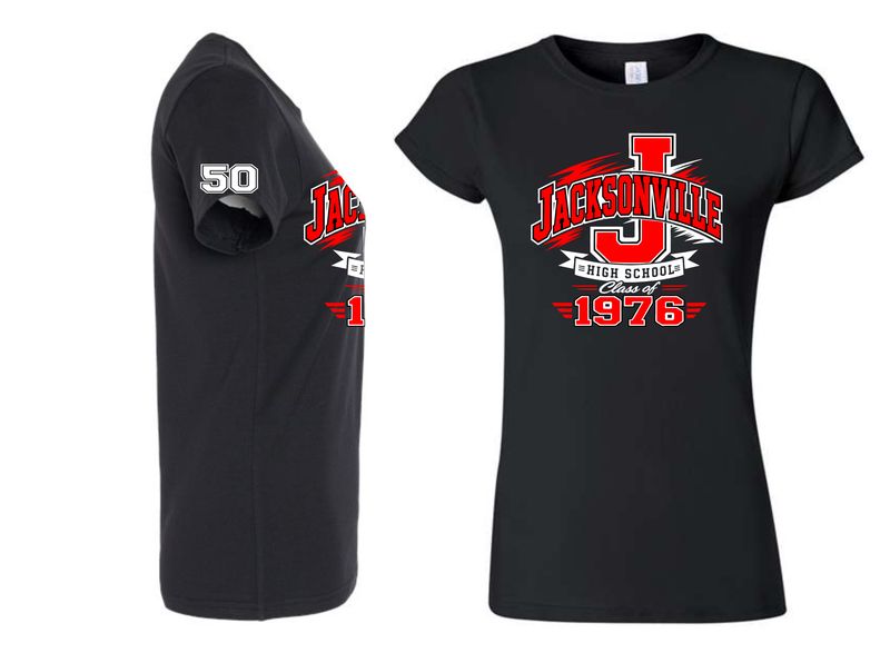 CRIMSONS CLASS OF 1976-64000L BLACK LADIES SOFT STYLE-T