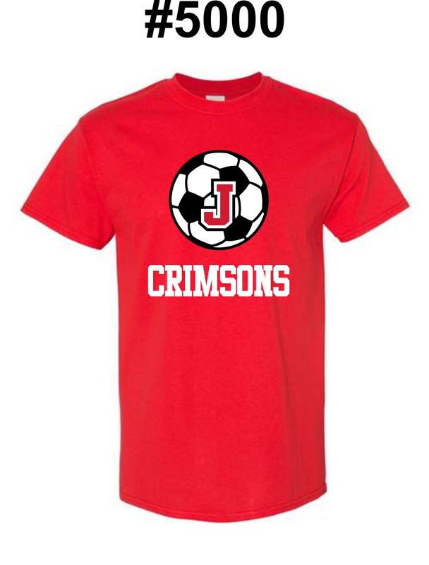 SOCCER JHS-5000 RED UNI-SEX T-SHIRT