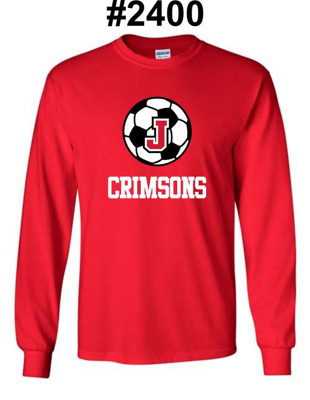 SOCCER JHS-2400 RED LONG SLEEVE-T