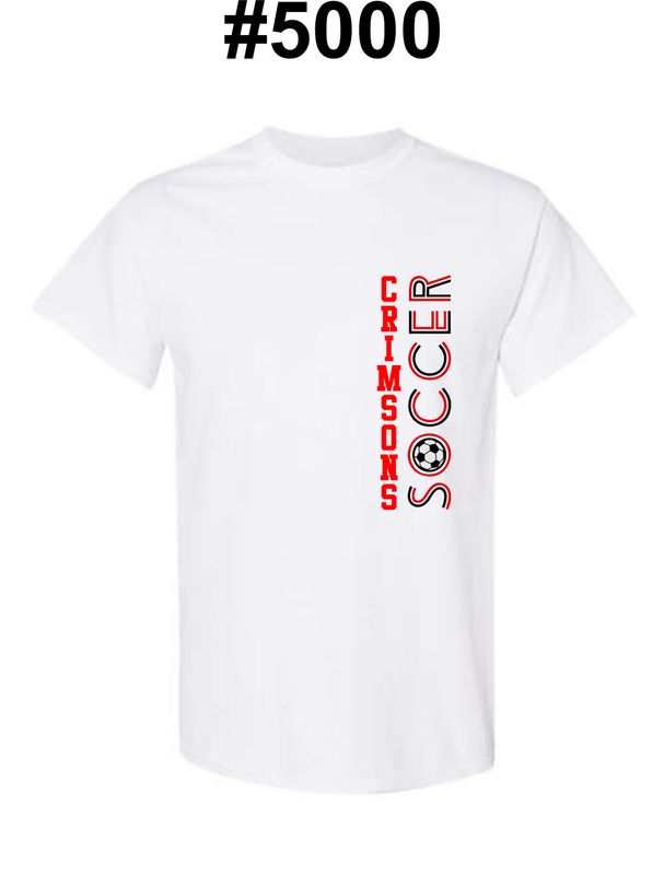 SOCCER JHS-5000 WHITE UNI-SEX T-SHIRT