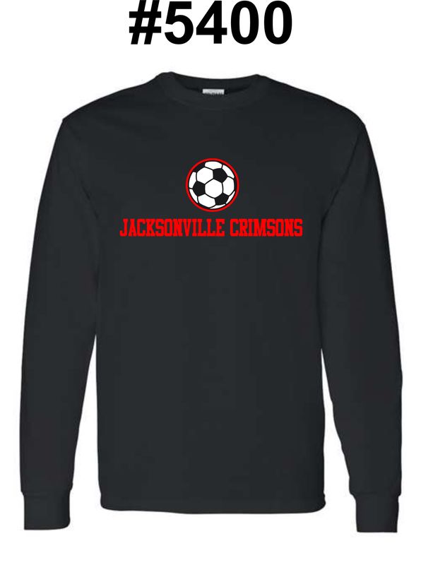 SOCCER JHS-5400 BLACK LONG SLEEVE-T