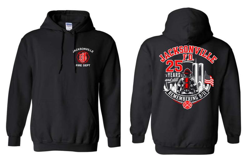 JFD 911-18500 BLACK PULLOVER HOODIE