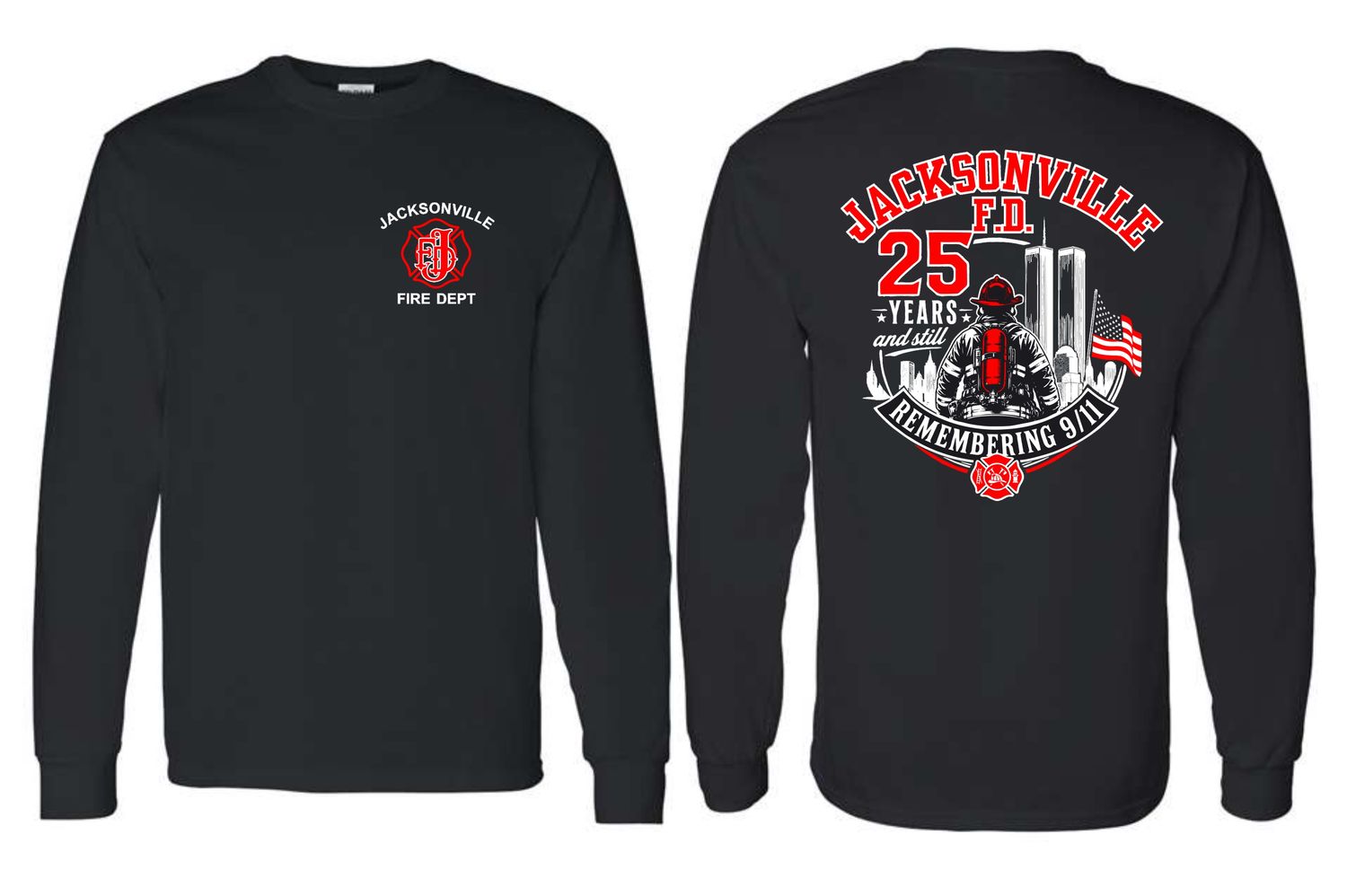 JFD 911-5400 BLACK LONG SLEEVE-T