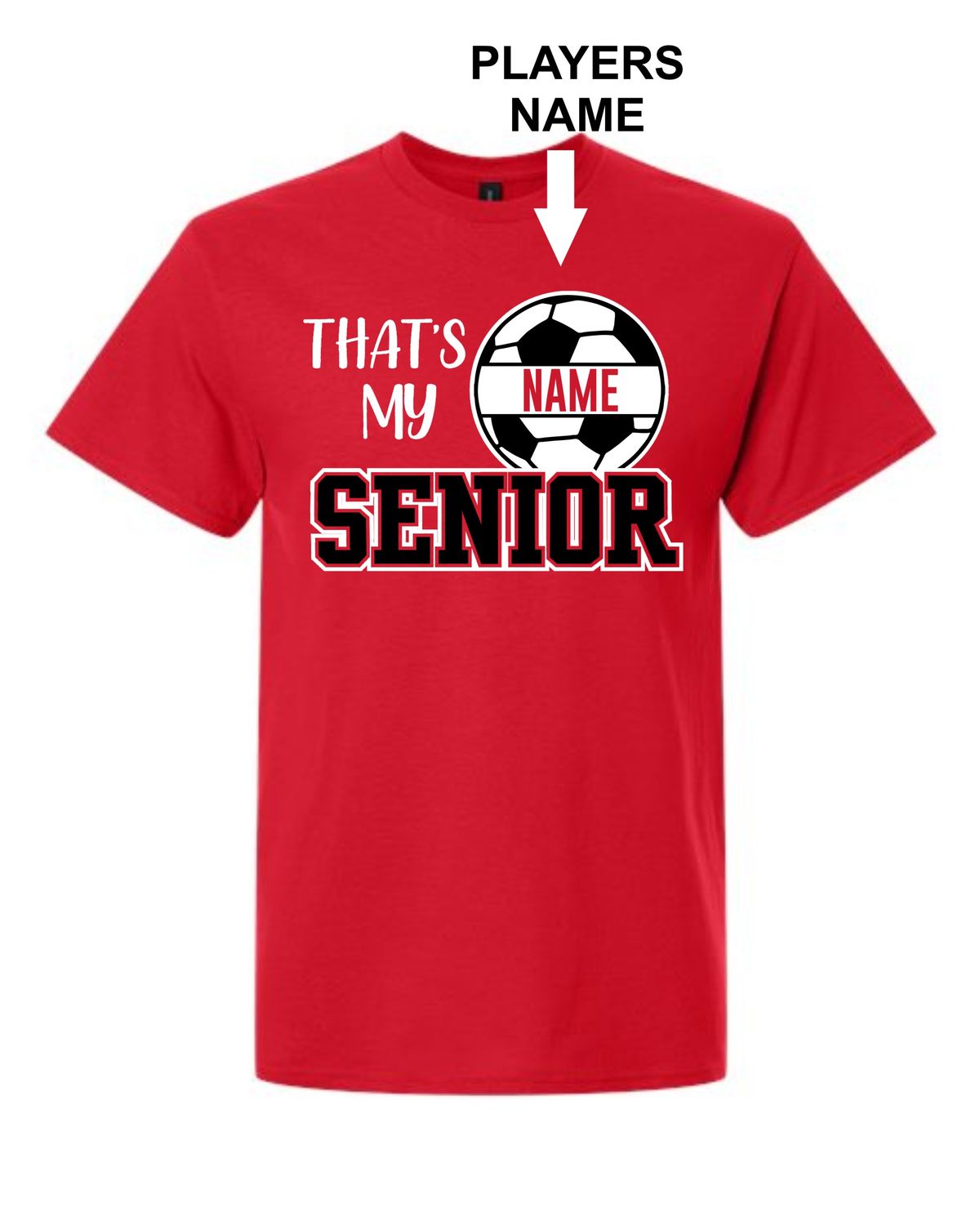 SOCCER JHS-5000 RED / SENIOR MOM UNI-SEX T-SHIRT