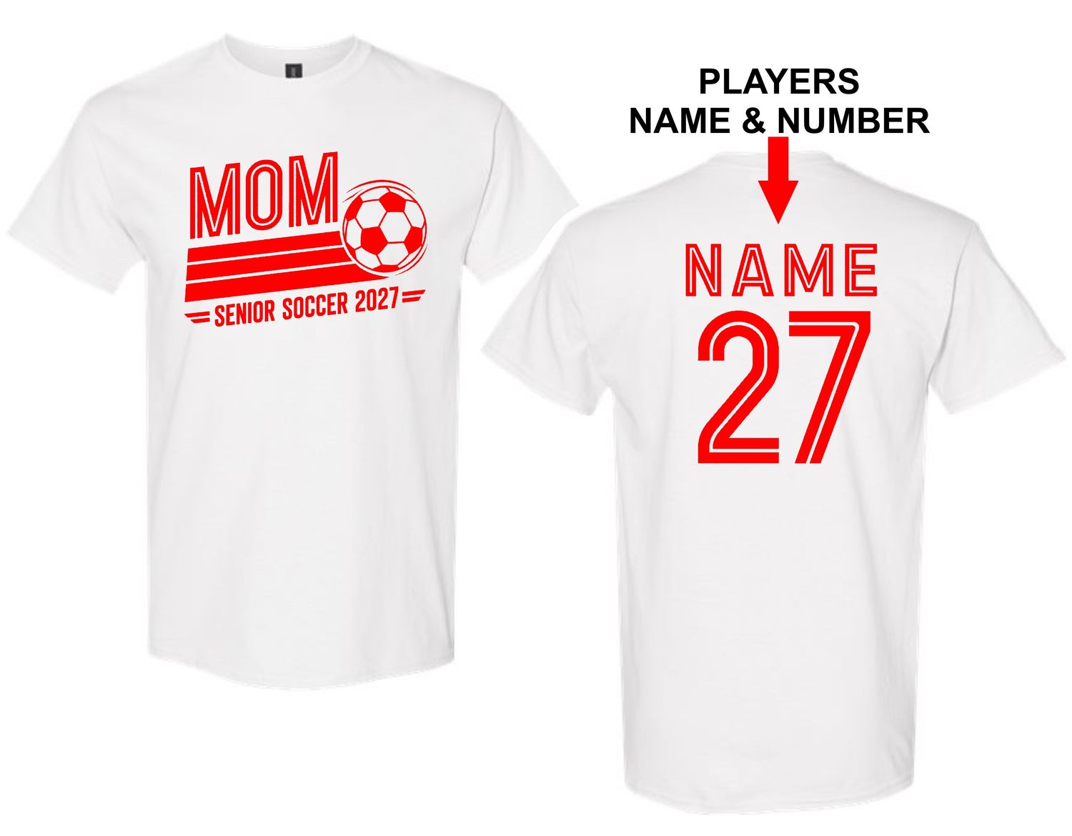 SOCCER JHS-5000 WHITE / SOCCER MOM UNI-SEX T-SHIRT