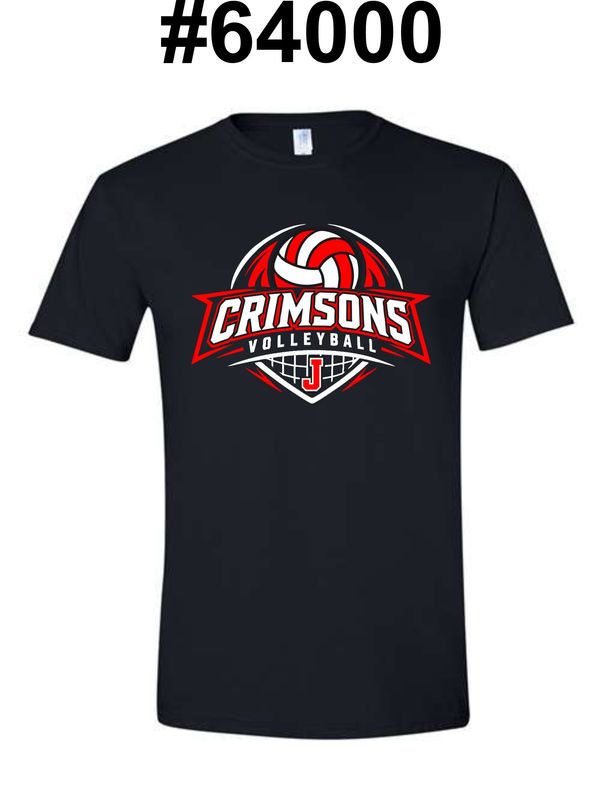 VOLLEYBALL CRIMSONS-64000 BLACK SOFT STYLE-T