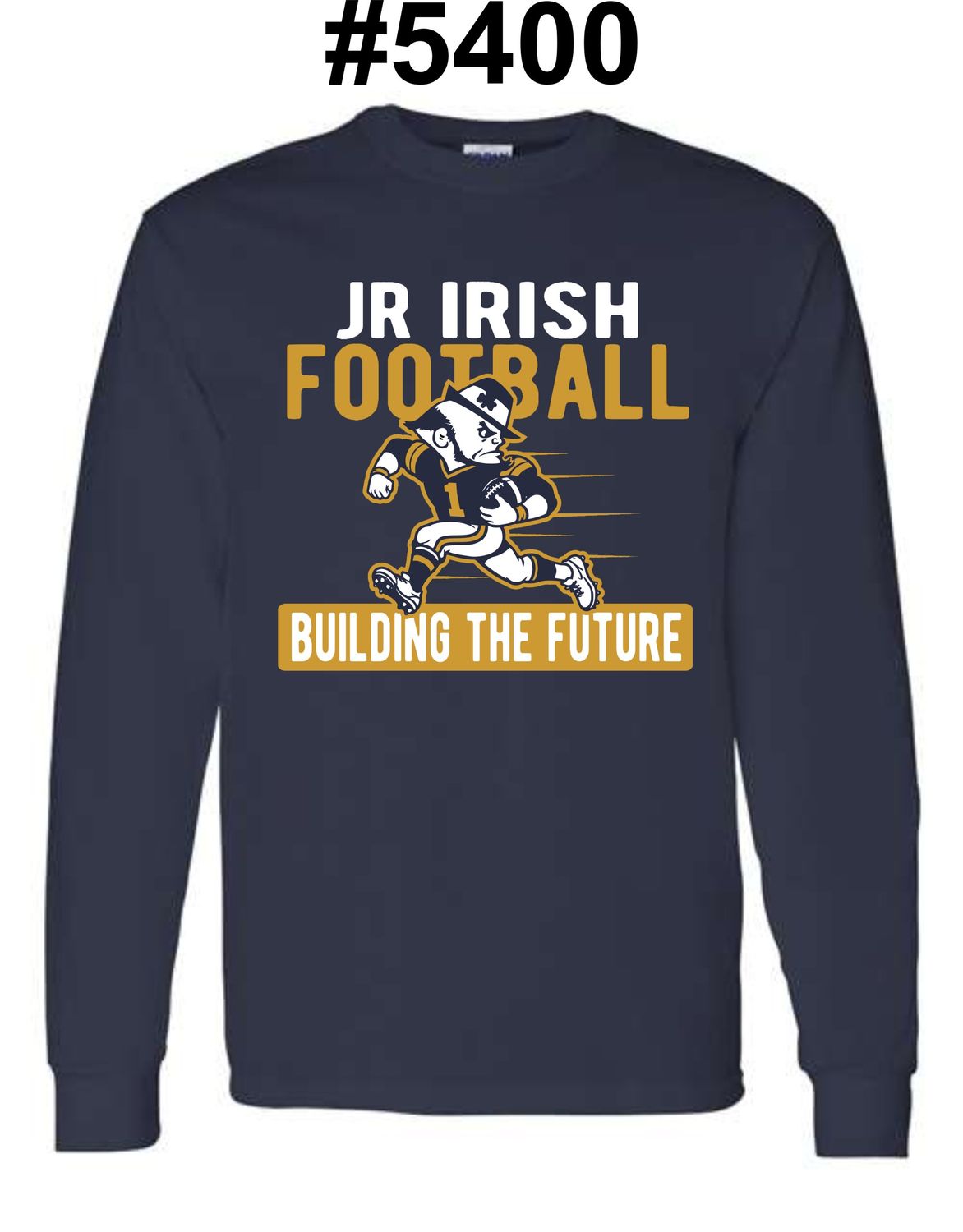 JR IRISH-5400 NAVY LONG SLEEVE-T