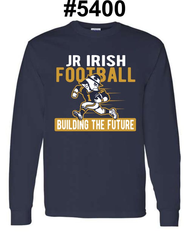 JR IRISH-5400 NAVY LONG SLEEVE-T