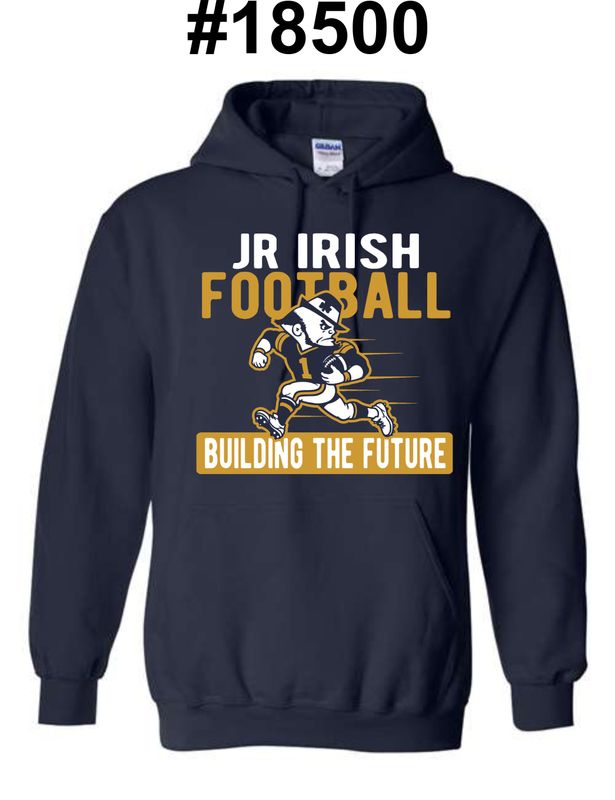 JR IRISH-18500 NAVY PULLOVER HOODIE