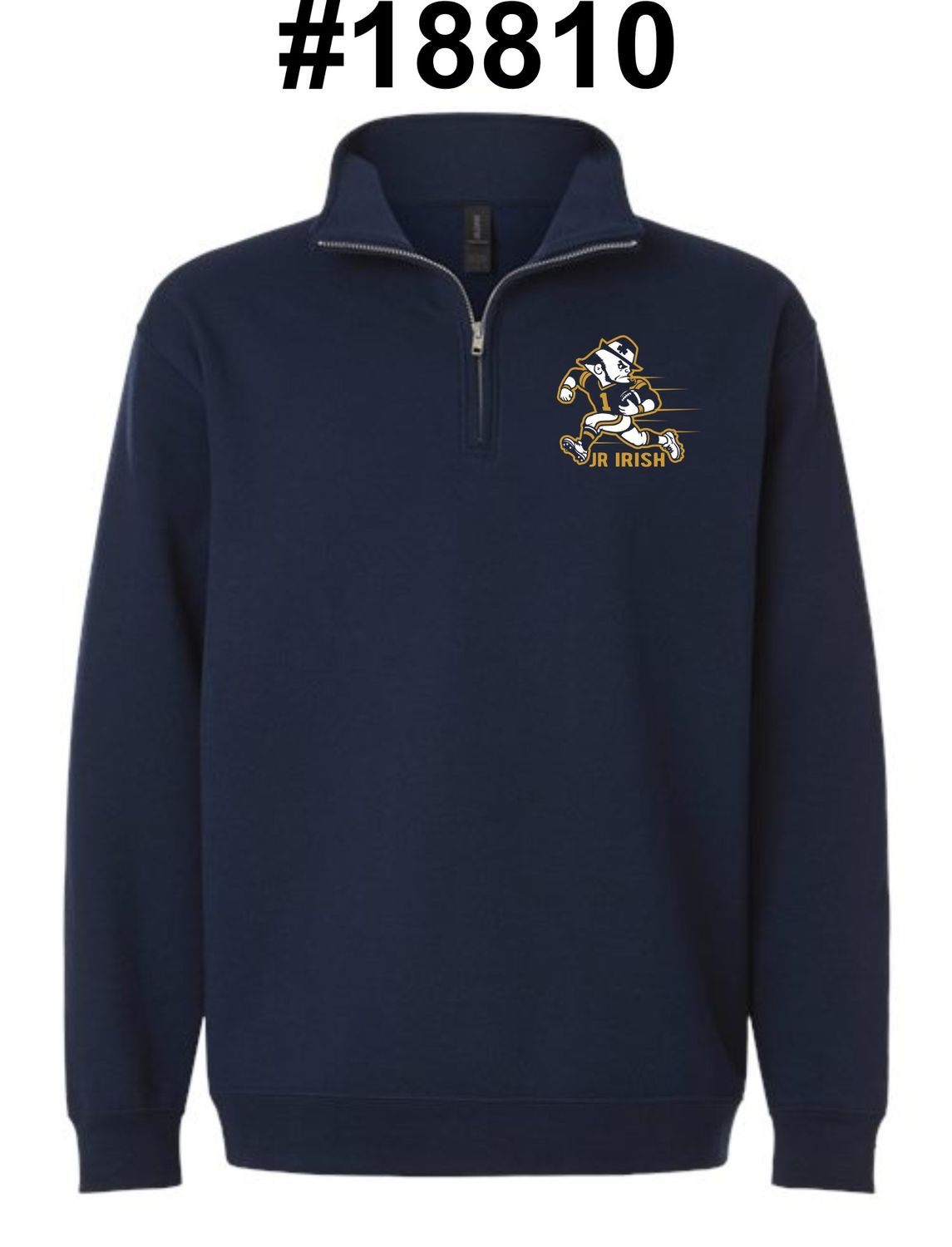 JR IRISH-18810 NAVY QUARTER-ZIP