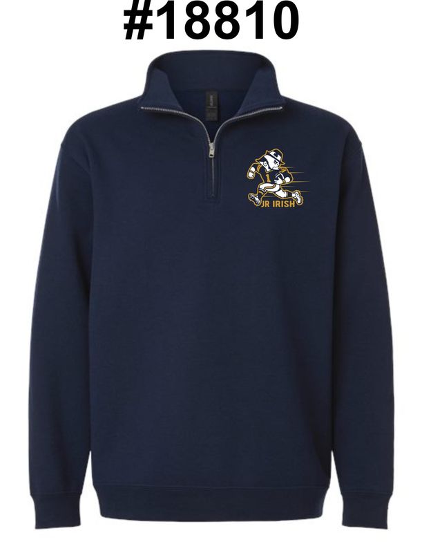 JR IRISH-18810 NAVY QUARTER-ZIP