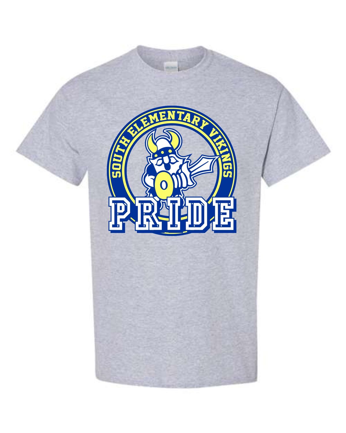 SOUTH VIKINGS-5000 DESIGN 2 SPORT GREY UNI-SEX T-SHIRT