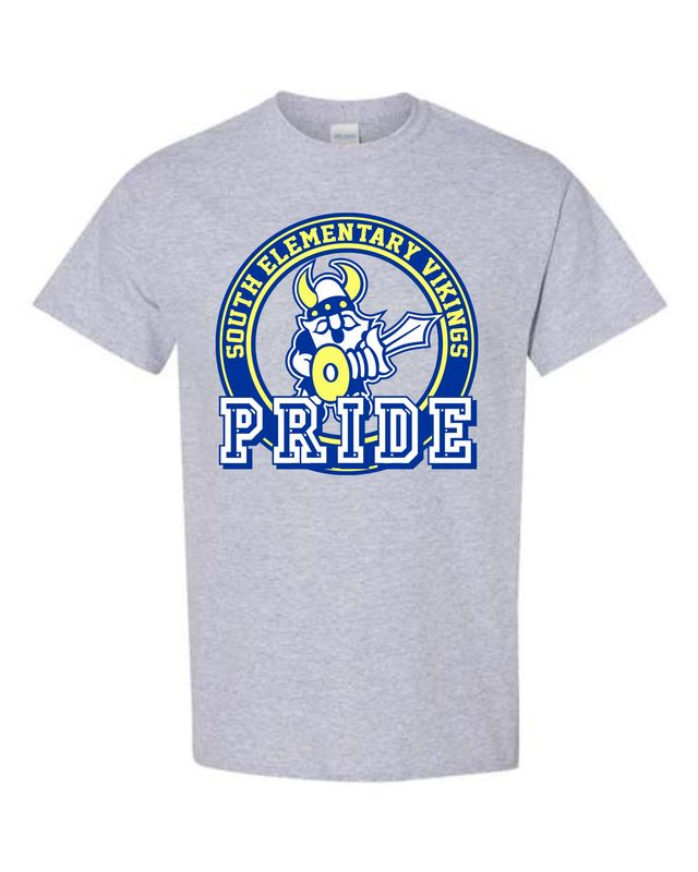 SOUTH VIKINGS-5000 DESIGN 2 SPORT GREY UNI-SEX T-SHIRT
