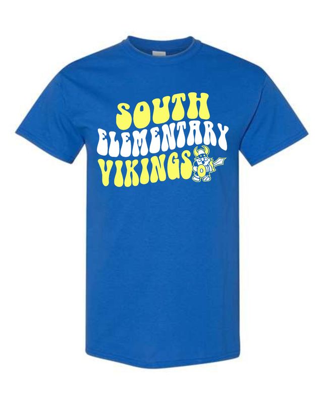SOUTH VIKINGS-5000 DESIGN 3 ROYAL BLUE UNI-SEX T-SHIRT