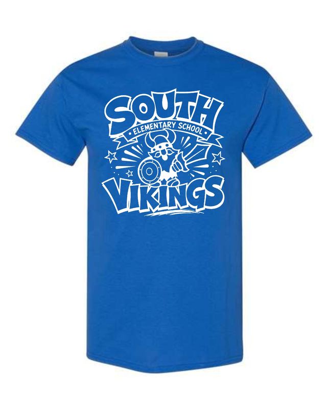 SOUTH VIKINGS-5000 DESIGN 1 ROYAL BLUE UNI-SEX T-SHIRT