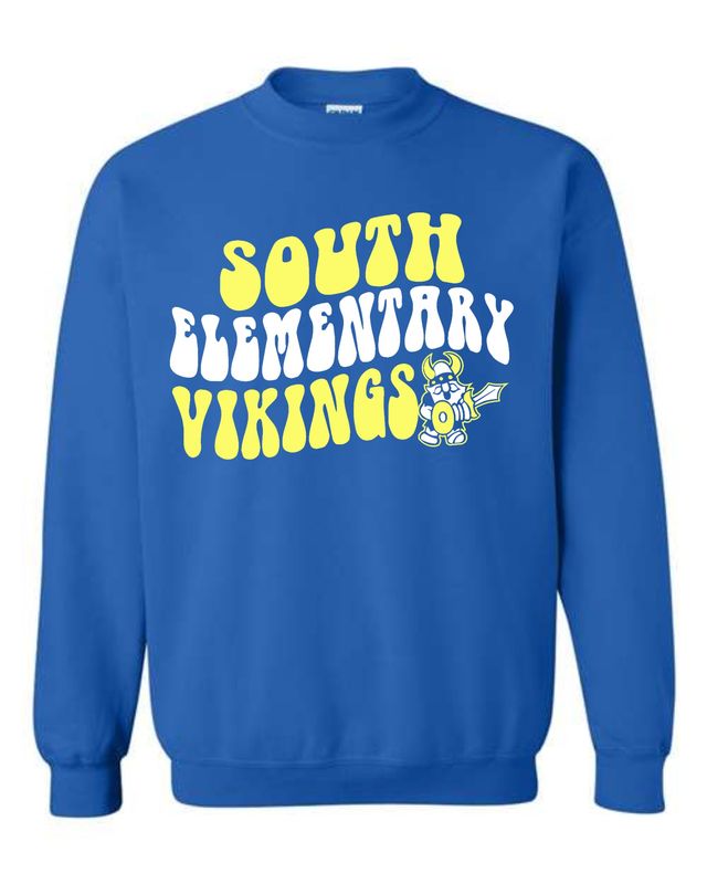 SOUTH VIKINGS-18000 DESIGN 3 ROYAL BLUE CREWNECK SWEATSHIRT