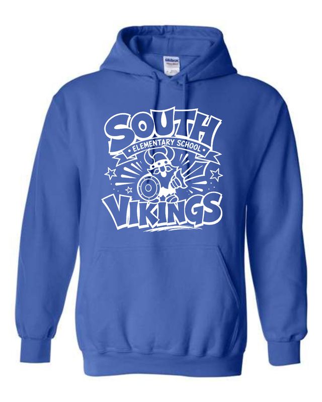 SOUTH VIKINGS-18500 DESIGN 1 ROYAL BLUE PULLOVER HOODIE