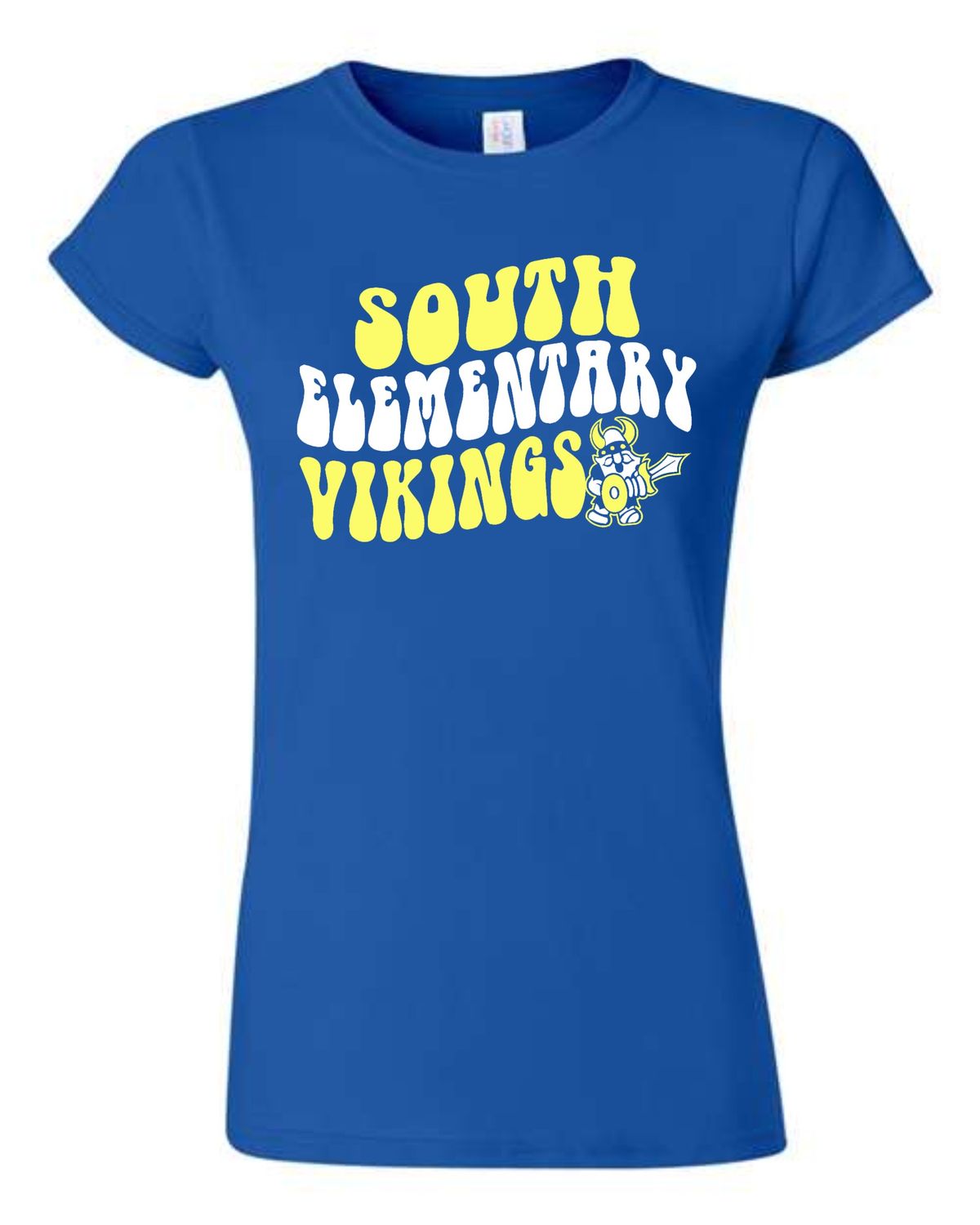 SOUTH VIKINGS-64000L DESIGN 3 ROYAL BLUE LADIES SOFT STYLE-T