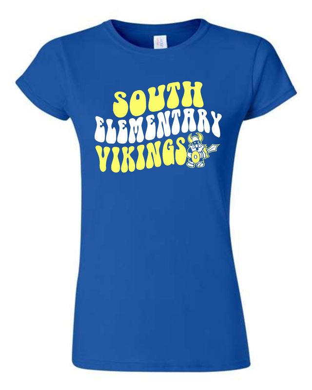 SOUTH VIKINGS-64000L DESIGN 3 ROYAL BLUE LADIES SOFT STYLE-T