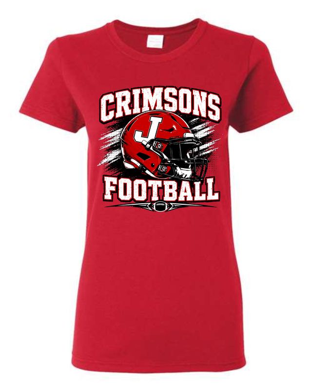 CRIMSONS FOOTBALL-64000L RED LADIES SOFT STYLE-T