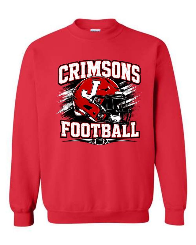 CRIMSONS FOOTBALL-18000 RED CREWNECK SWEAT SHIRT