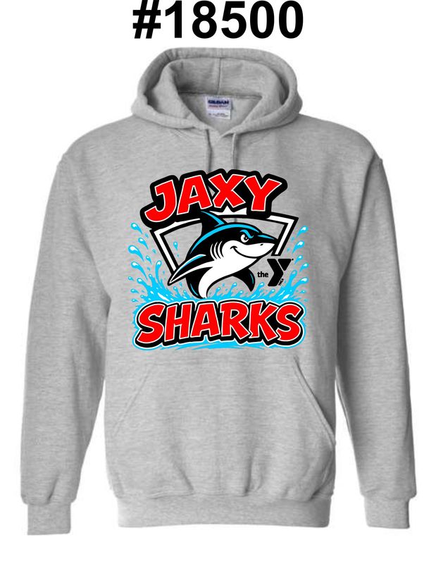 JAXY SHARKS-18500 SPORT GREY PULLOVER HOODIE
