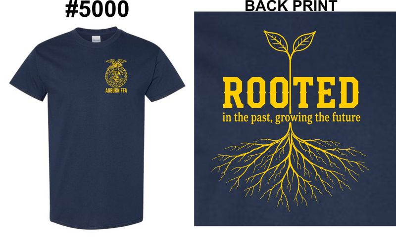 AUBURN FFA-5000 NAVY UNI-SEX T-SHIRT