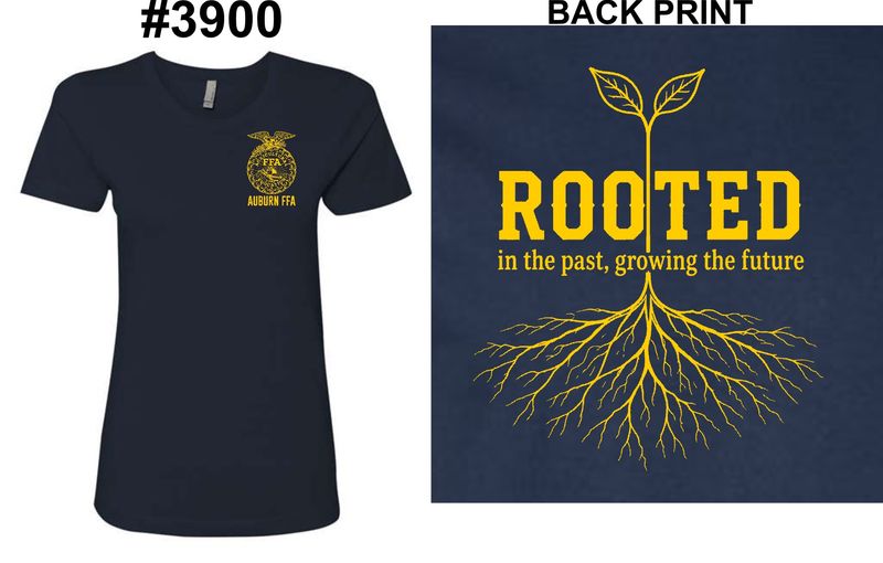 AUBURN FFA-3900 NAVY LADIES SOFT STYLE-T