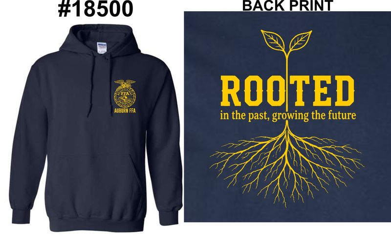 AUBURN FFA-18500 NAVY PULLOVER HOODIE