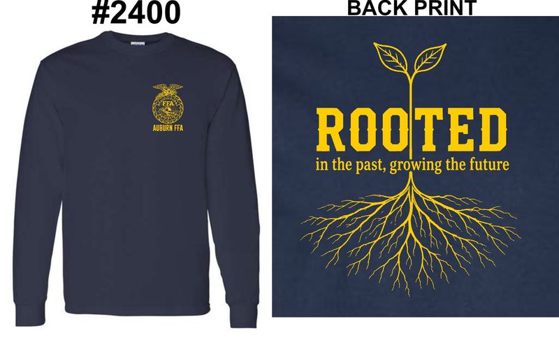 AUBURN FFA-2400 NAVY LONG SLEEVE-T