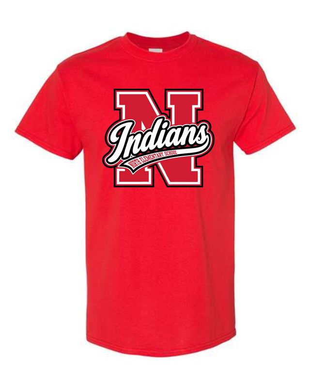 NORTH SCHOOL-5000 RED UNI-SEX T-SHIRT
