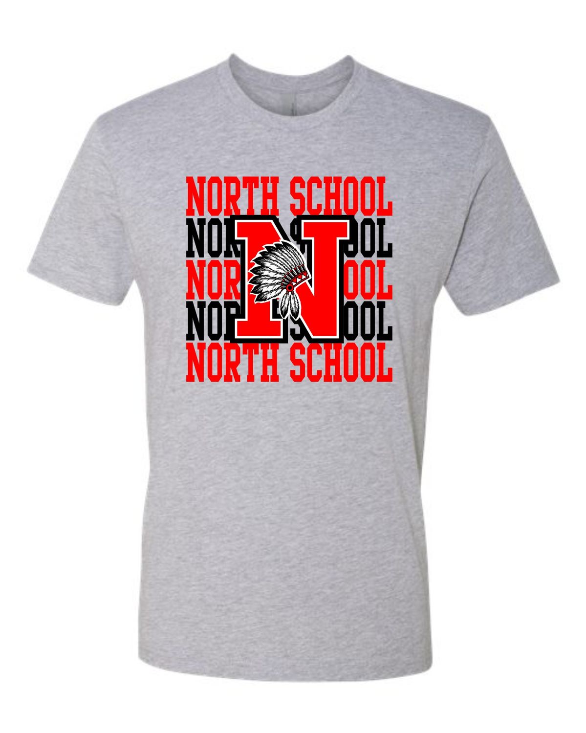 NORTH SCHOOL-3600 SPORT GREY UNI-SEX SOFT STYLE T-SHIRT