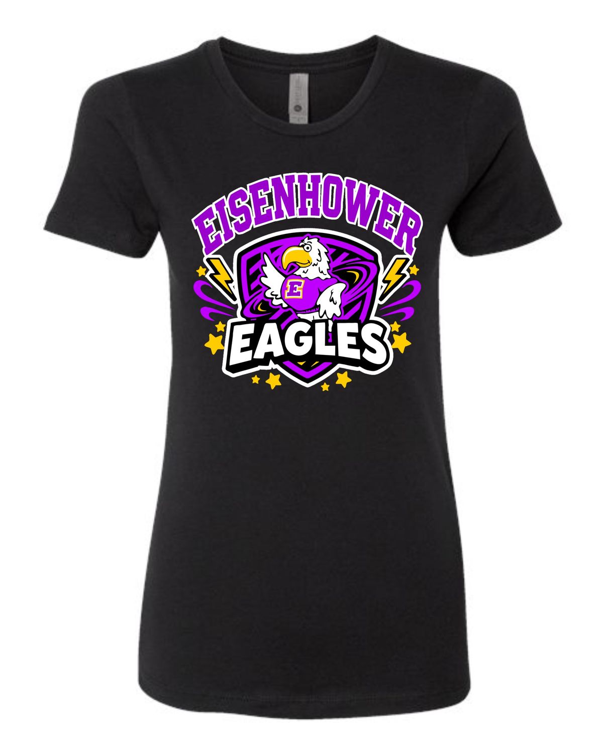 EISENHOWER EAGLES-3900 BLACK LADIES SOFT STYLE-T