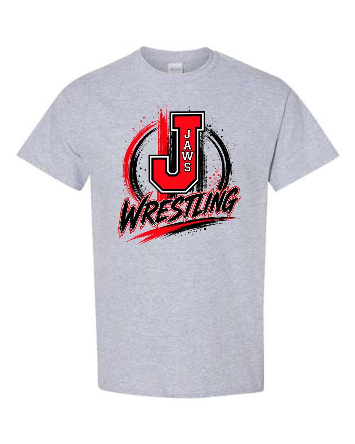 JAWS-5000 SPORT GREY UNI-SEX T-SHIRT