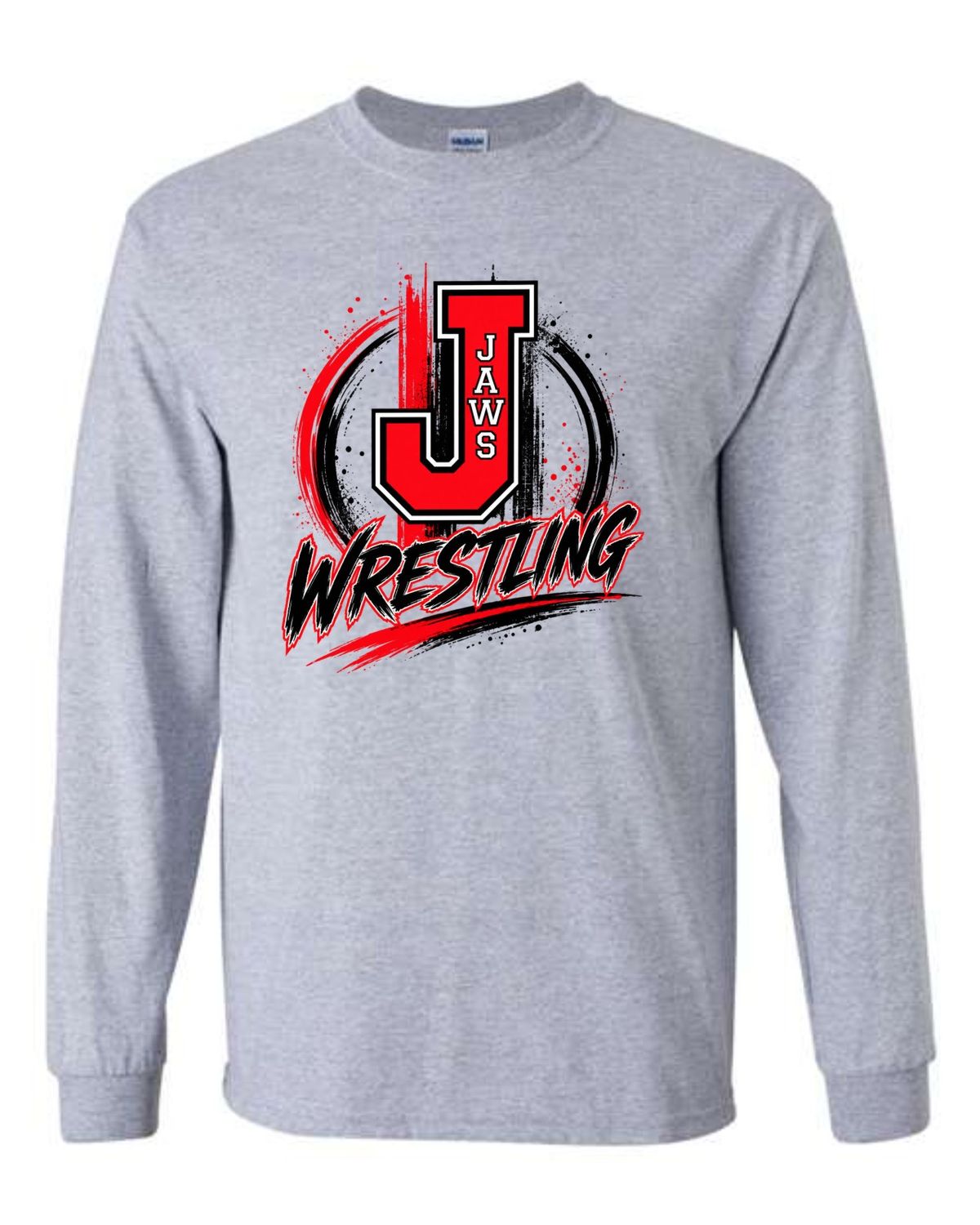 JAWS-5400 SPORT GREY LONG SLEEVE-T