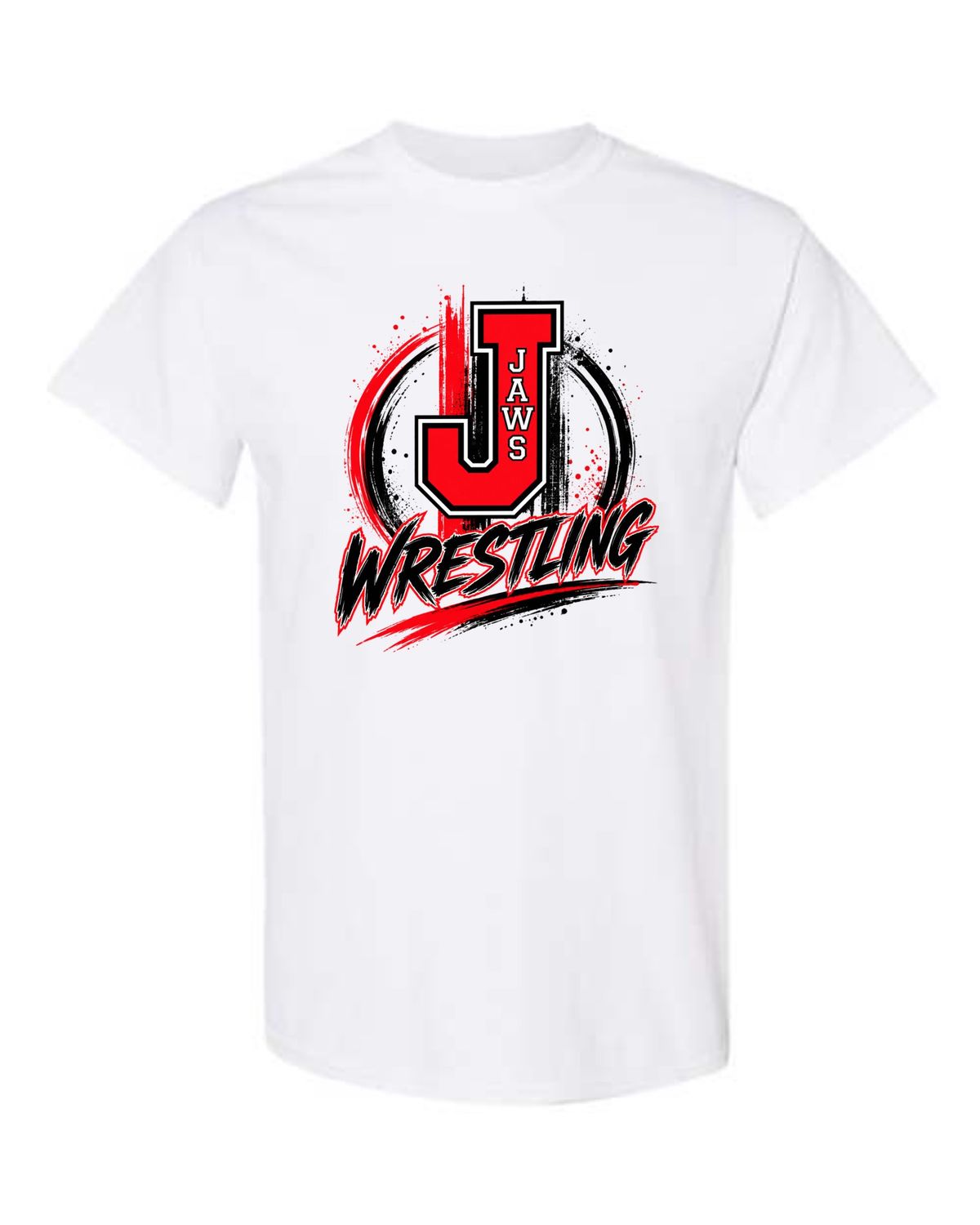 JAWS-5000 WHITE UNI-SEX T-SHIRT
