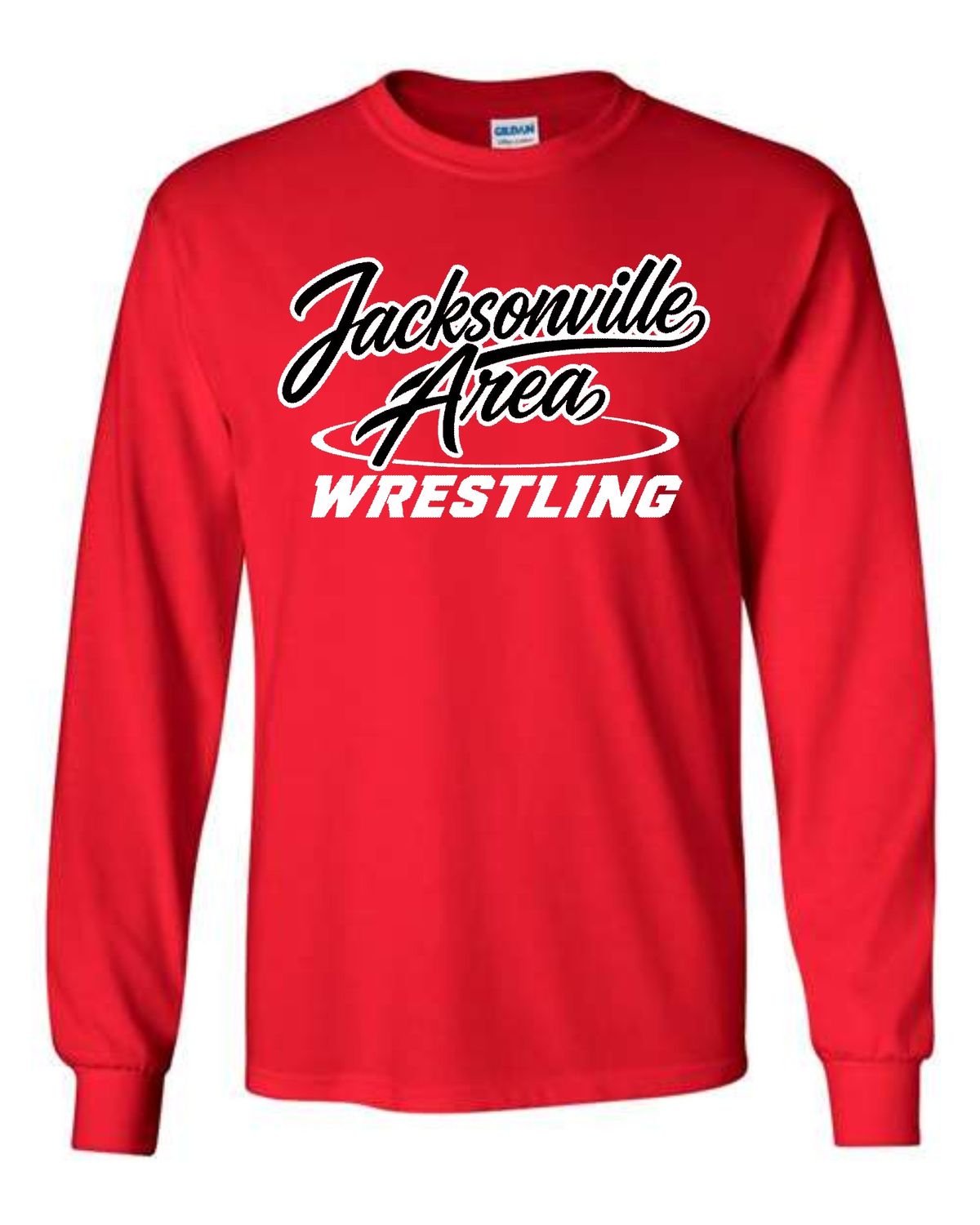 JAWS-5400 RED LONG SLEEVE-T