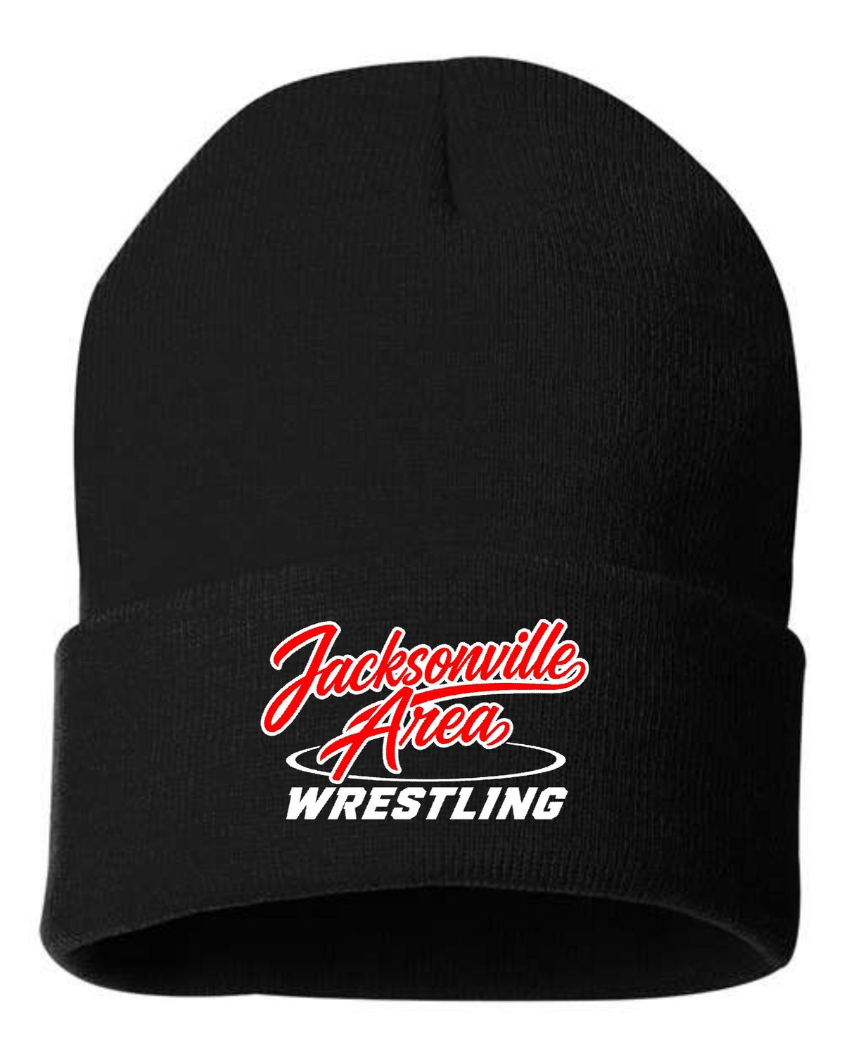 JAWS-SP12 BLACK 12" CUFFED STOCKING CAP