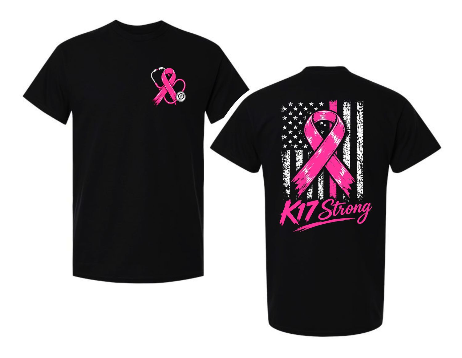 K17 STRONG-5000 BLACK UNI-SEX T-SHIRT