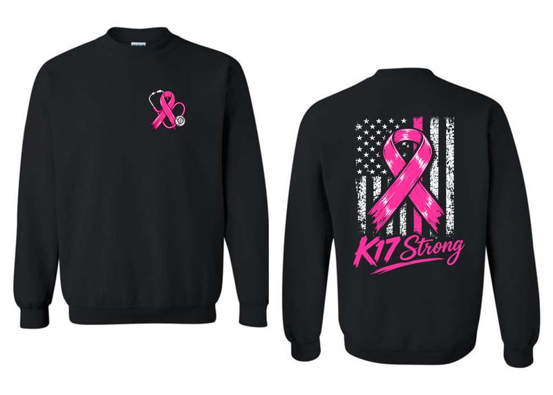 K17 STRONG-18000 BLACK CREWNECK SWWEATSHIRT