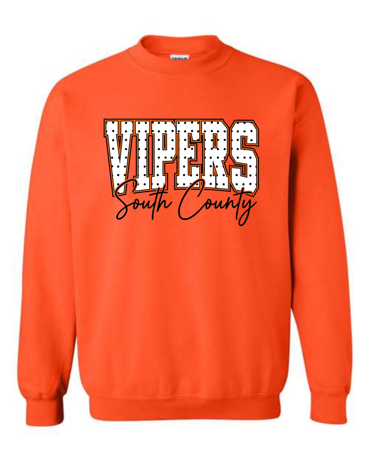 SC VIPERS-18000 ORANGE CREWNECK SWEATSHIRT