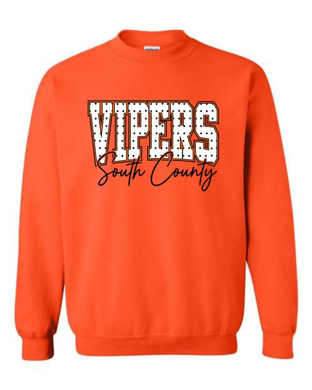 SC VIPERS-18000 ORANGE CREWNECK SWEATSHIRT