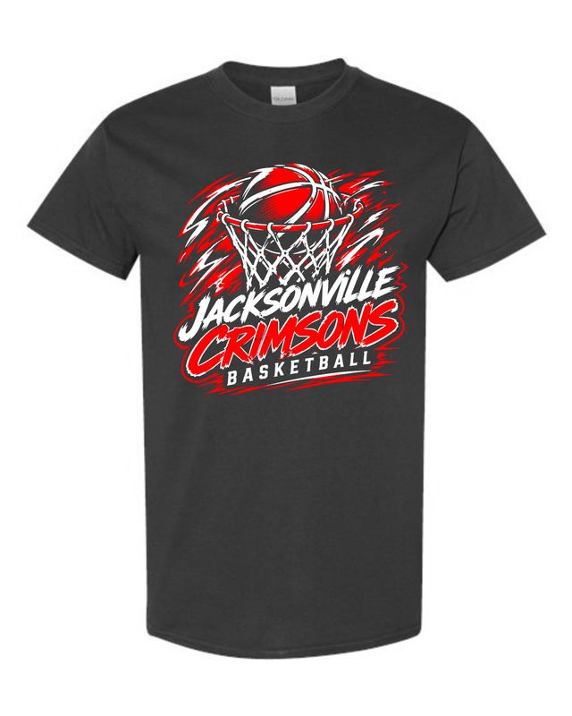 CRIMSONS GIRLS BASKETBALL-5000 BLACK UNI-SEX T-SHIRT
