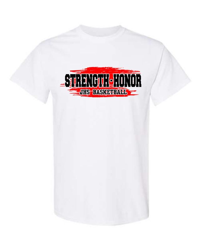 CRIMSONS GIRLS BASKETBALL-5000 WHITE UNI-SEX T-SHIRT