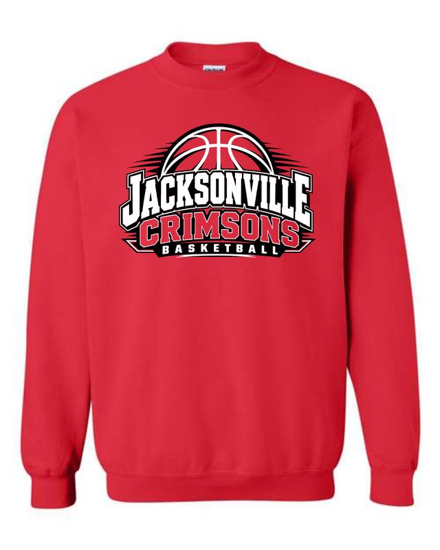 CRIMSONS GIRLS BASKETBALL-18000 RED CREWNECK SWEATSHIRT