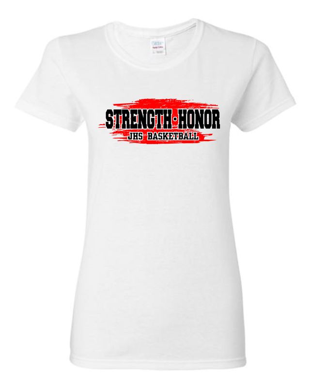 CRIMSONS GIRLS BASKETBALL-64000L WHITE LADIES SOFT STYLE-T